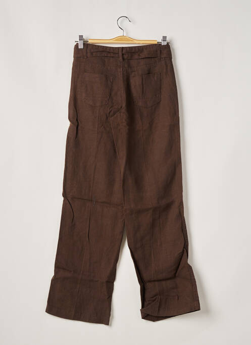 Pantalon larg maro TEDDY SMITH femeie