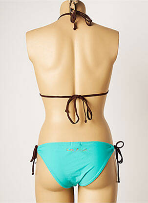Costum de baie din două piese elasticitate top triunghiuri albastru LITTLE MARCEL femeie