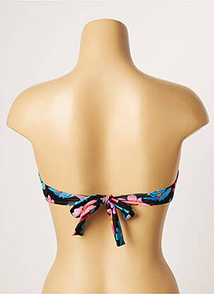 Sutien de costum de baie elasticitate top bentiță negru PULL IN femeie