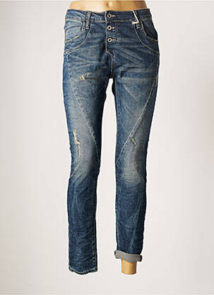 Blugi cu croială slim albastru PLEASE femeie