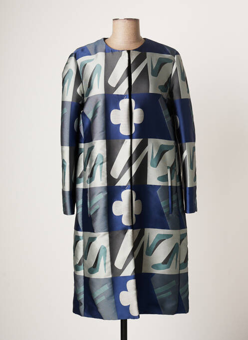 Palton lung albastru EMPORIO ARMANI femeie