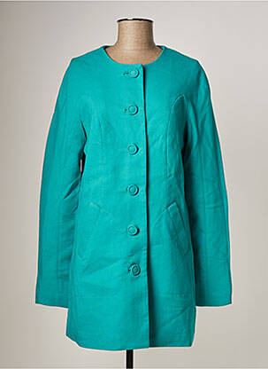 Palton lung albastru VILA femeie