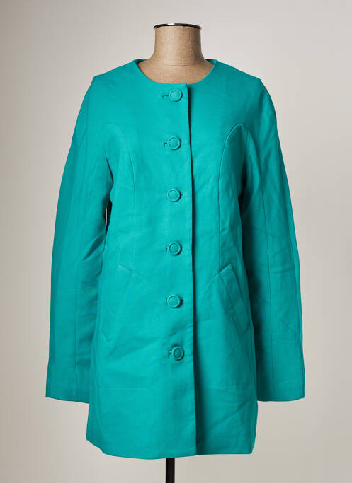 Palton lung albastru VILA femeie