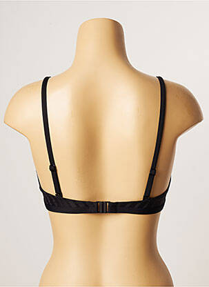 Sutien de costum de baie elasticitate sutien cupe întregi cu decolteu înalt negru CHERRY BEACH femeie