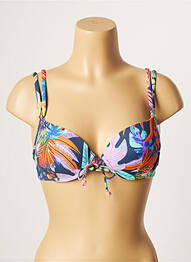 Sutien de costum de baie elasticitate top sutien modelat albastru CHERRY BEACH femme