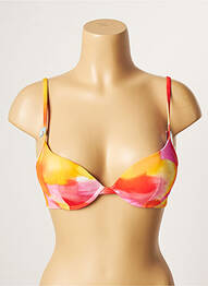 Sutien de costum de baie elasticitate top sutien push-up portocaliu CHERRY BEACH femeie
