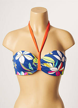 Sutien de costum de baie elasticitate top bentiță albastru CHERRY BEACH femeie