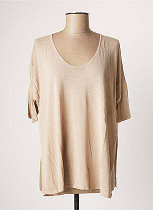 Pulover bej POLES femeie