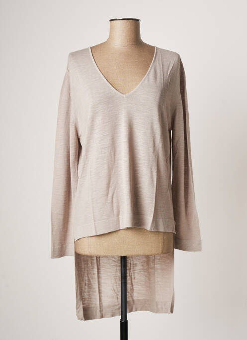 Pulover tunică gri POLES femeie