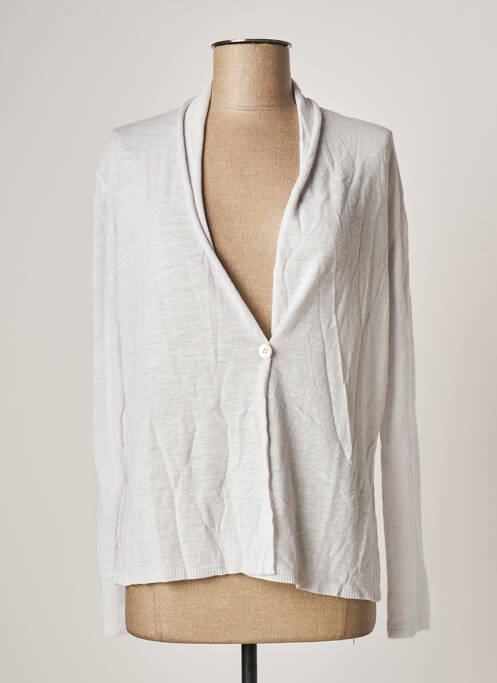 Vestă cu mâneci lungi gri POLES femeie