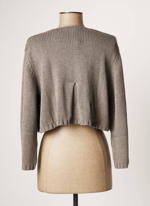 Vestă cu mâneci lungi gri POLES femeie