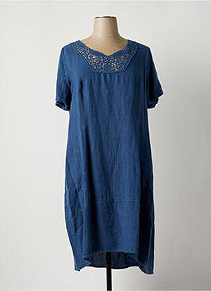 Rochie midi albastru ELENA MIRO femeie