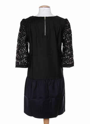 Rochie midi mâneci 3/4 mâneci 3/4 negru COLEEN BOW femeie