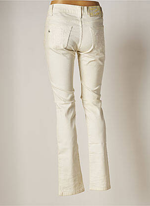 Pantalon drept elasticitate talie joasă bej NATIONAL LIBERTY femeie