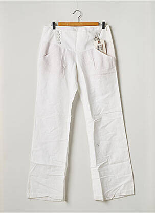 Pantalon larg alb FREEMAN T.PORTER femeie