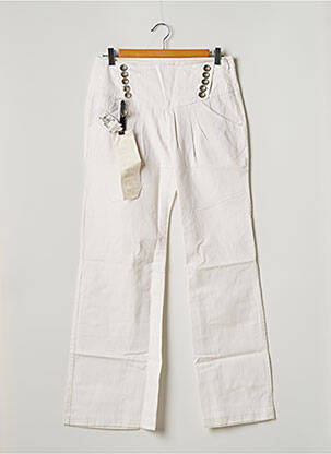 Pantalon drept alb FREEMAN T.PORTER femeie