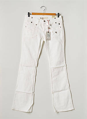 Blugi cu croială dreaptă alb FREEMAN T.PORTER femeie