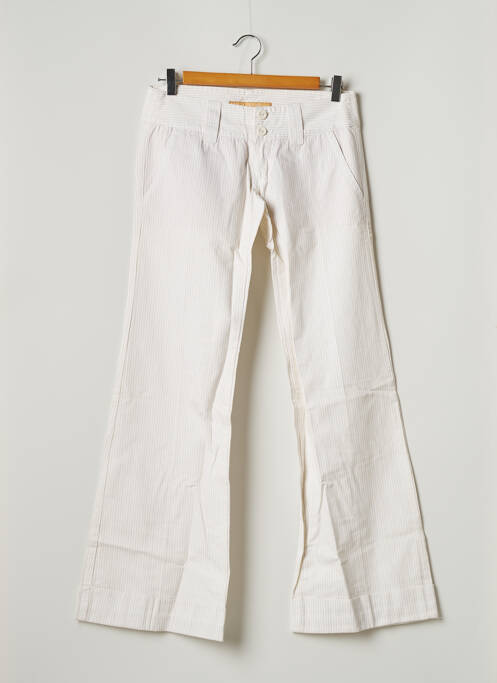 Pantalon larg alb FREEMAN T.PORTER femeie