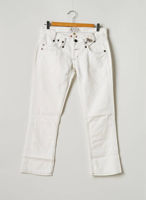 Pantalon trei sferturi alb FREEMAN T.PORTER femeie