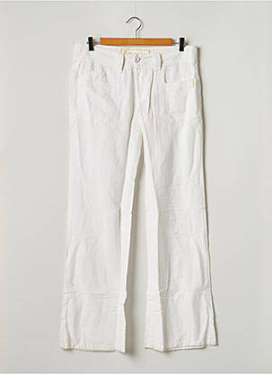 Pantalon larg alb FREEMAN T.PORTER femeie