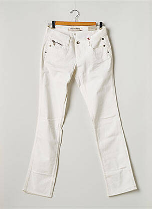 Blugi cu croială dreaptă alb FREEMAN T.PORTER femeie