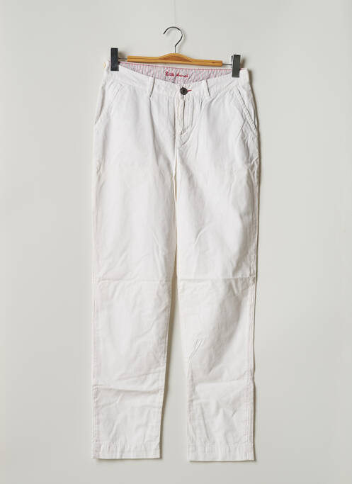 Pantalon chino alb LITTLE MARCEL femeie