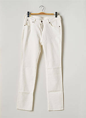 Blugi cu croială dreaptă alb LEE femeie