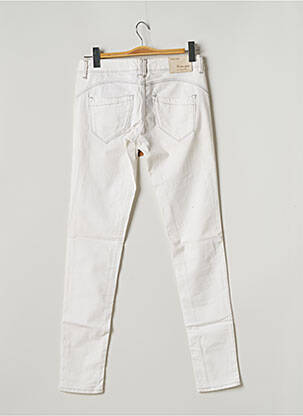 Pantalon slim talie joasă talie joasă alb FIVE PM femeie