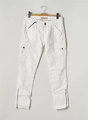 Pantalon cargo alb FIVE PM femeie