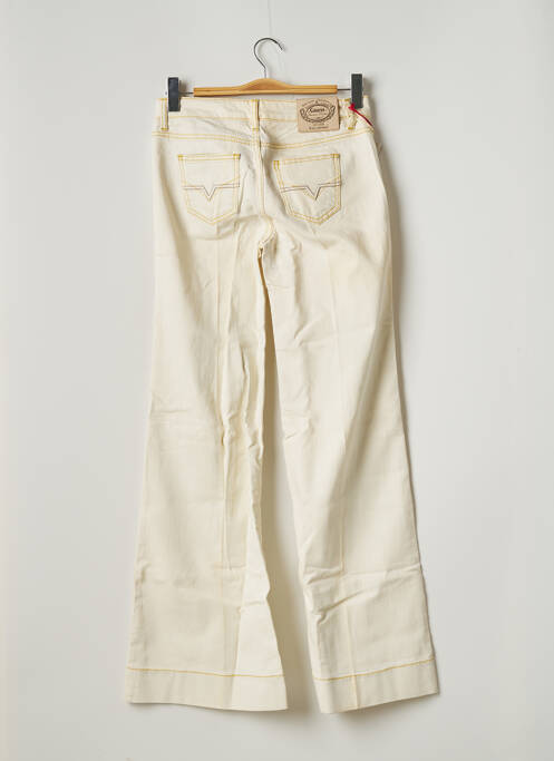 Blugi cu croială evazată bej GUESS femeie