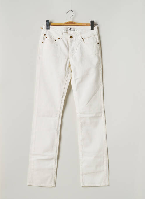 Blugi cu croială dreaptă alb SCHOOL RAG femeie