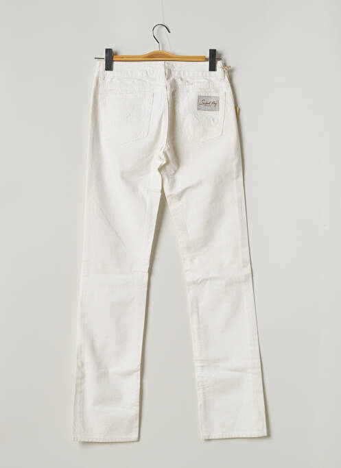 Blugi cu croială dreaptă alb SCHOOL RAG femeie