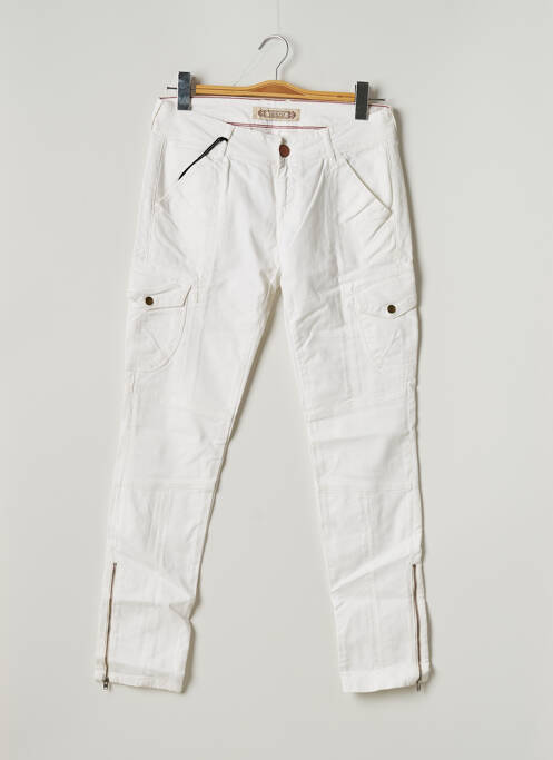 Pantalon cargo alb FIVE PM femeie