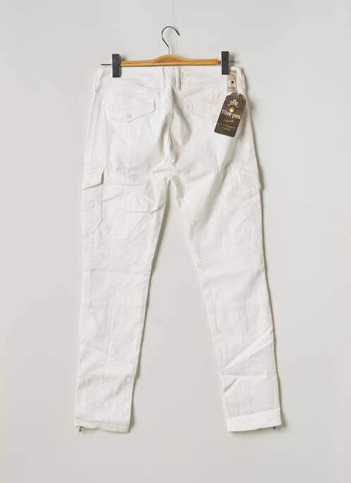 Pantalon cargo alb FIVE PM femeie