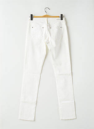 Pantalon slim talie joasă talie joasă alb TEDDY SMITH femeie