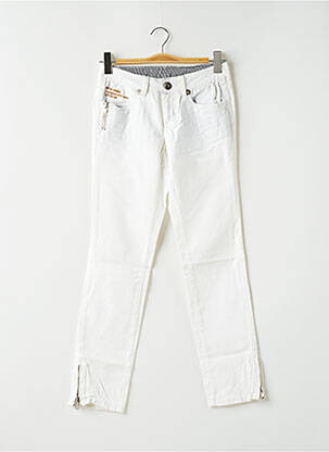 Pantalon 7/8 alb ICHI femeie