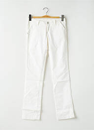 Pantalon slim talie joasă talie joasă alb NATIONAL LIBERTY femme