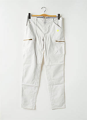 Pantalon slim țesătură poplin mărime normală gri LEON & HARPER femeie