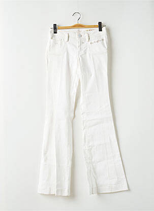 Blugi cu croială evazată alb GUESS femeie