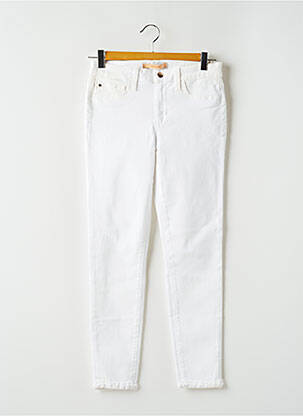 Jegging țesătură poplin talie joasă alb JOE S femeie