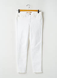 Jegging țesătură poplin talie joasă alb JOE S femme