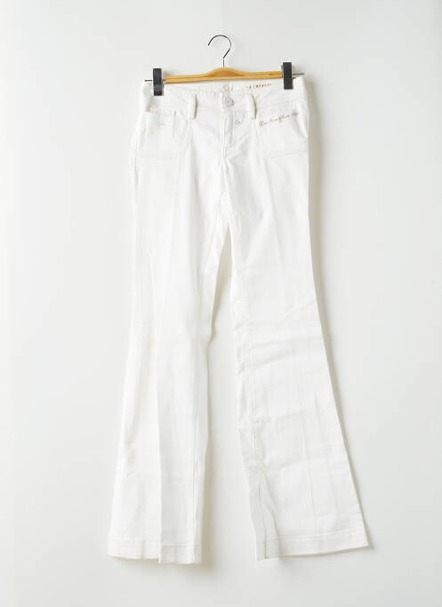 Blugi cu croială evazată alb GUESS femeie