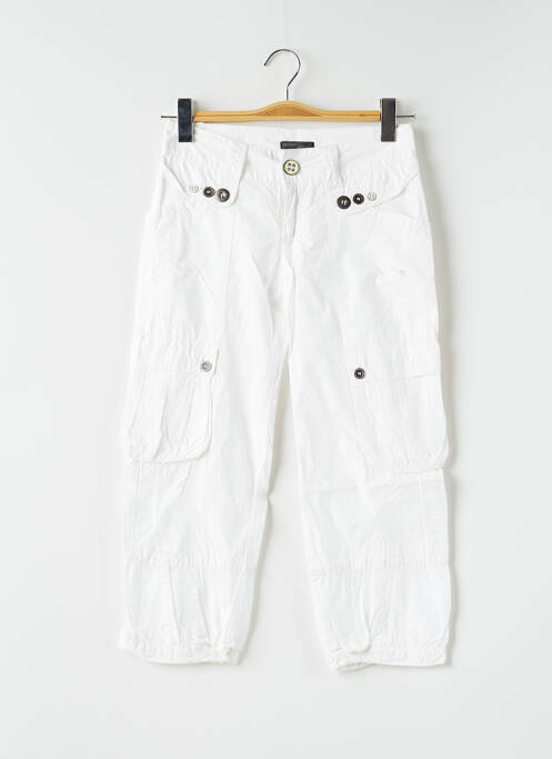 Pantalon trei sferturi alb DDP femeie