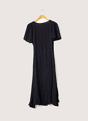 Rochie midi imprimeu floral mâneci scurte albastru BIZANCE femeie