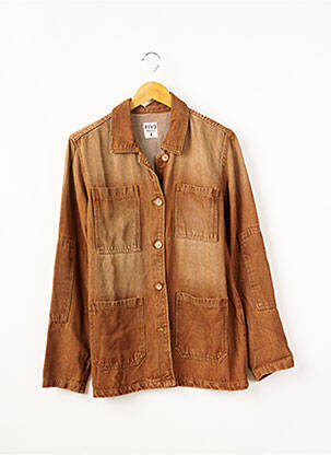 Jachetă de blugi maro FIVE femeie