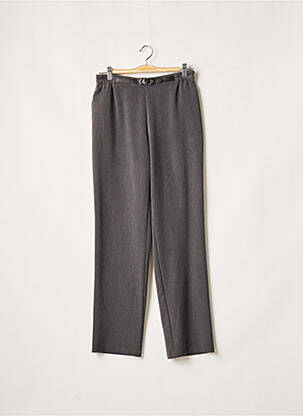 Pantalon drept talie elastică mărime normală gri QUATTRO femme