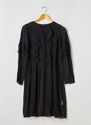 Rochie scurtă croială fluidă mâneci lungi negru SANS MARQUE femeie