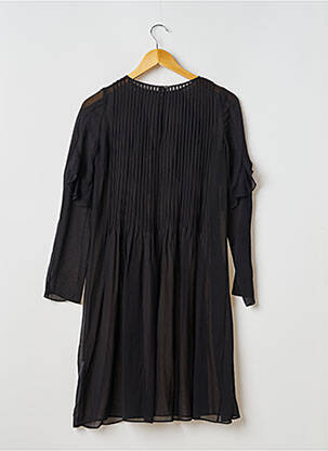 Rochie scurtă croială fluidă mâneci lungi negru SANS MARQUE femeie