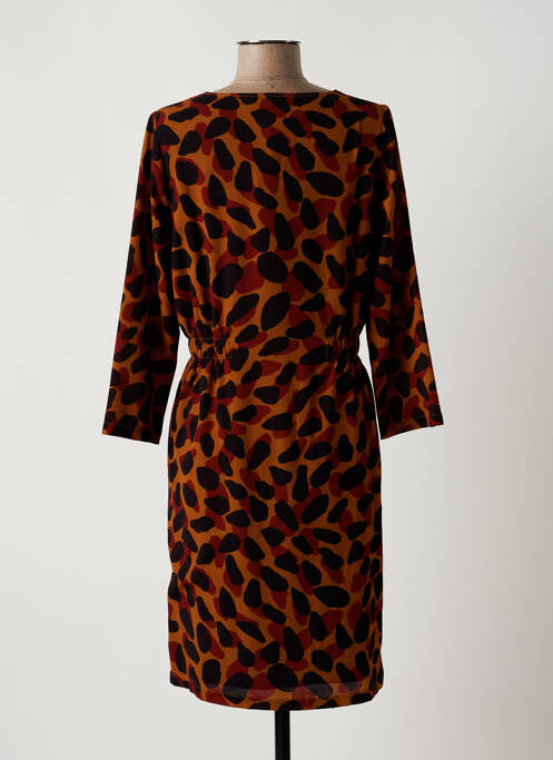 Rochie midi maro SIGNE NATURE femeie