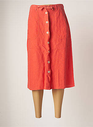 Fustă midi portocaliu ONE STEP femeie